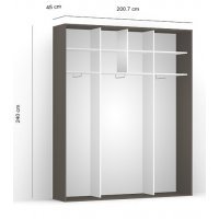 DRESSING LEX 201-240-45 B GRI/DSO/O